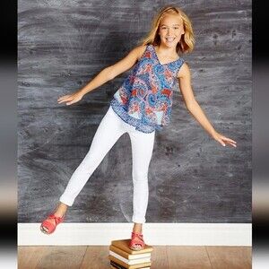 Celebrity PinkBig Girls Size 12 White Denim Skinny Jeans